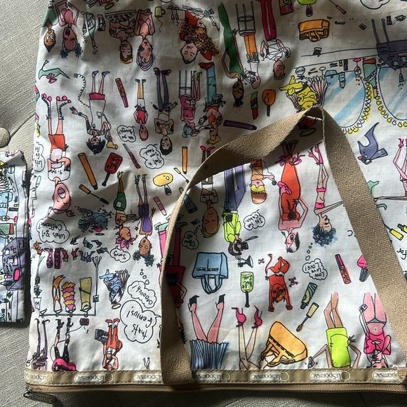 Amy Davis for Le Sportsac Graphic Printed Large Carry Tote